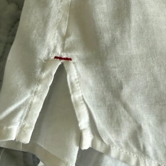 Vintage Dockers white button Down Long sleeve linen shirt size XL - Picture 9 of 12